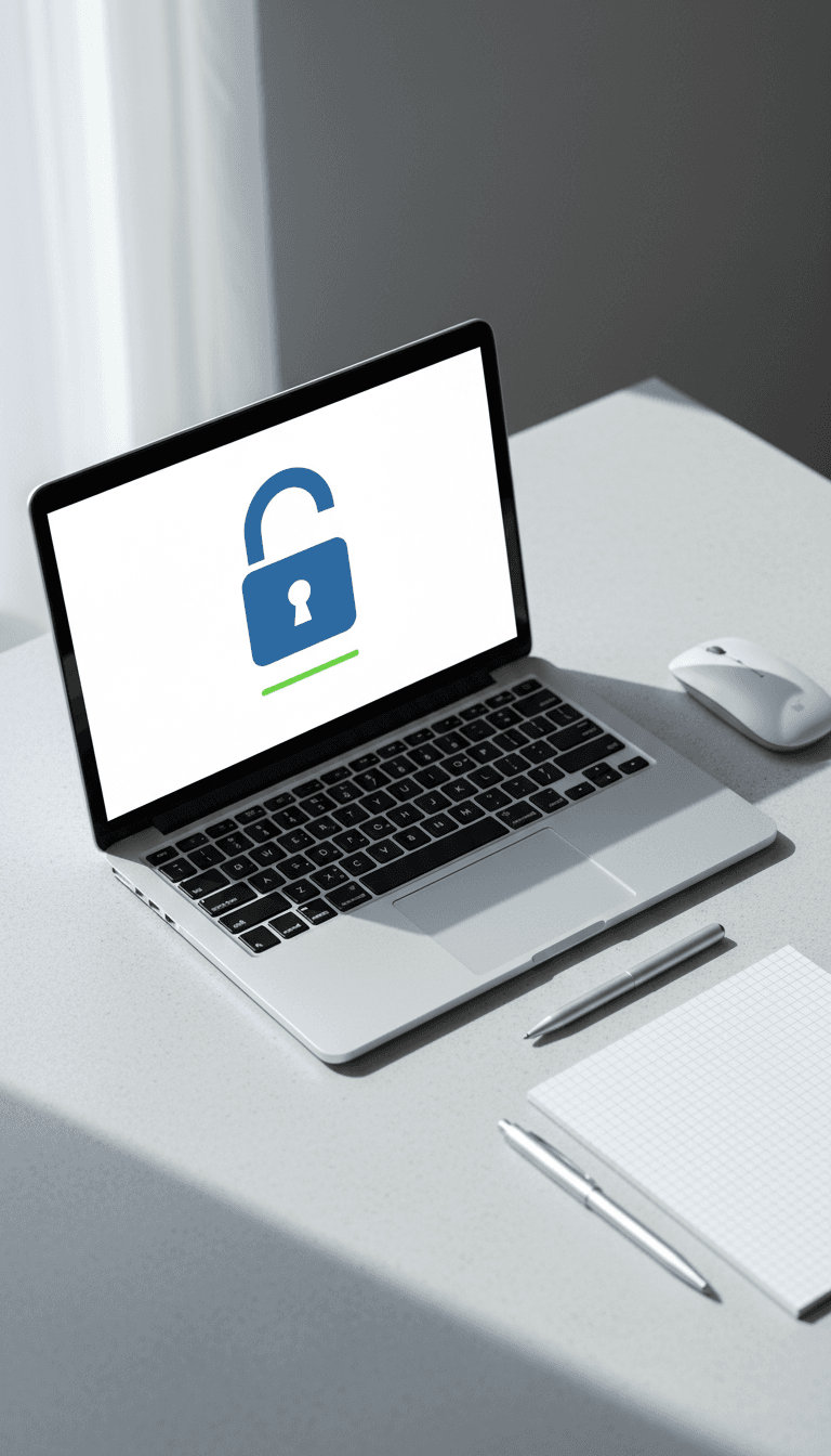 Secure data protection on laptop screen