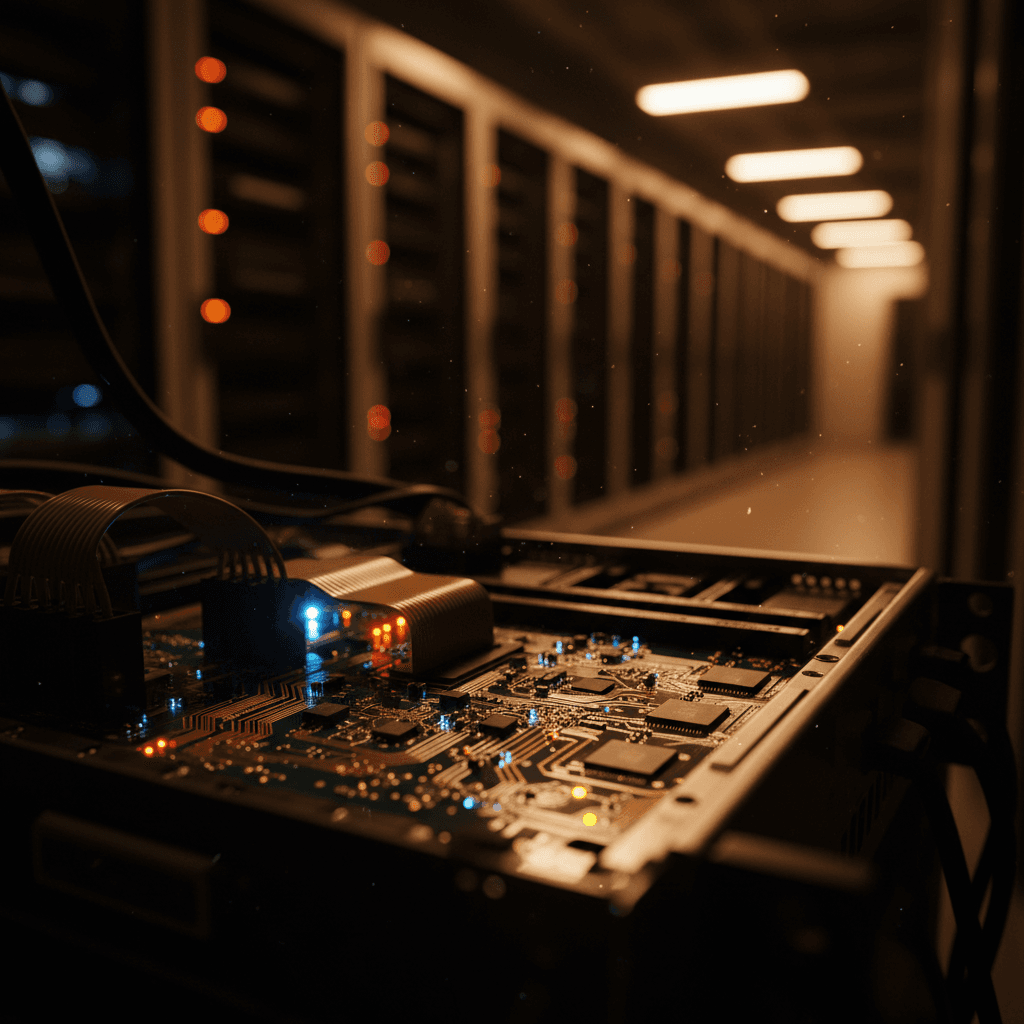 Server hardware and circuit pathways in data center