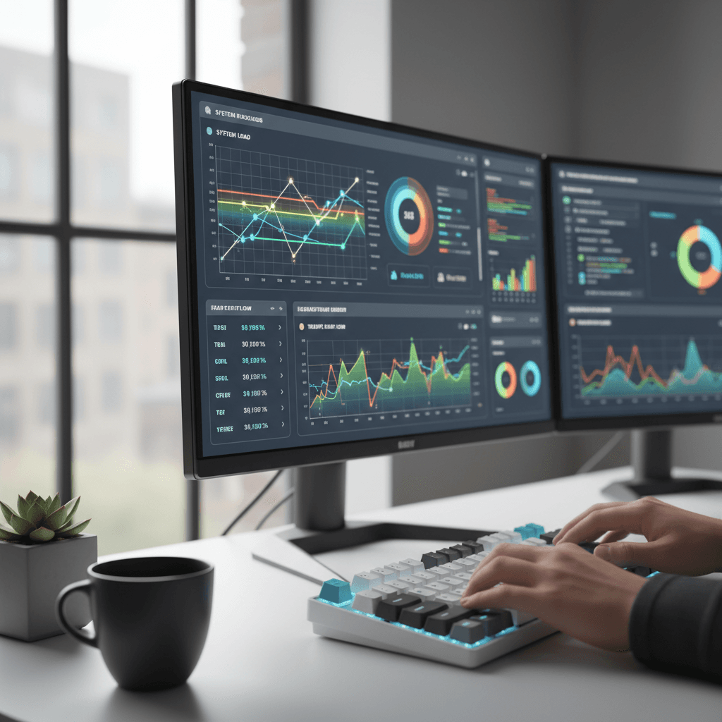 Cloud infrastructure dashboard and monitoring setup